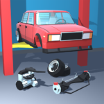 retro garage car mechanic